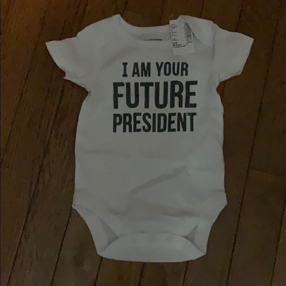 The children’s place  future president onesie